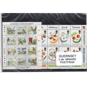 Guernsey - 2 Miniark Postfrisk