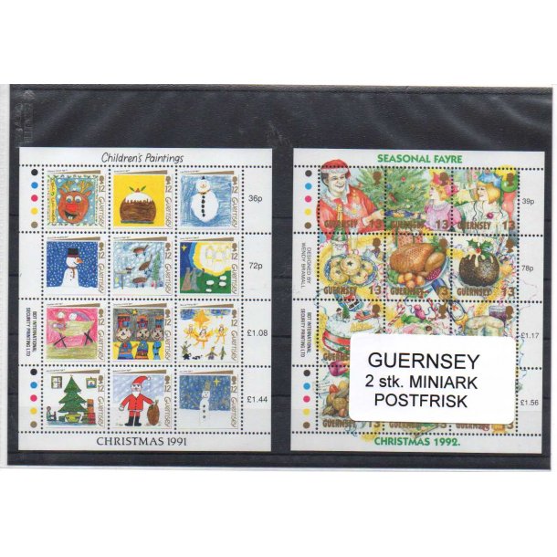 Guernsey - 2 Miniark Postfrisk