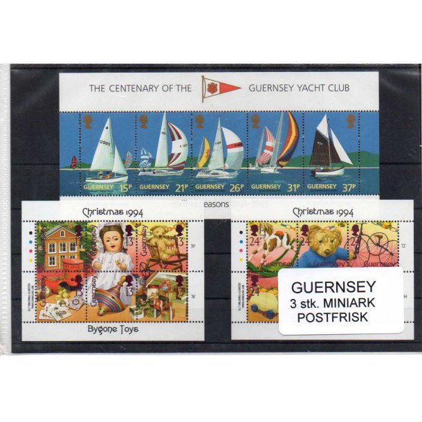 Guernsey - 3 Miniark Postfrisk