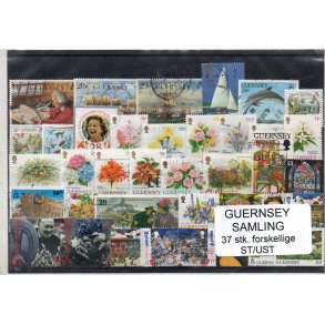 Guernsey Samling - 34 Stk Stemplet/ustemplet