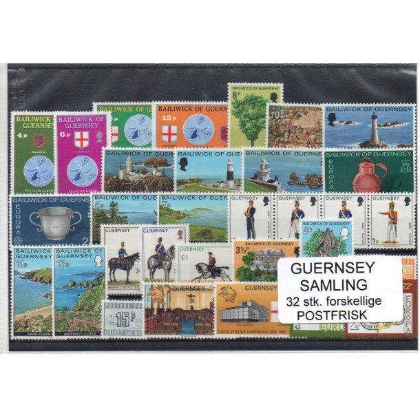 Guernsey Samling - 32 Stk Postfrisk
