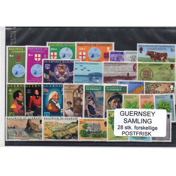 Guernsey Samling - 28 Stk Postfrisk