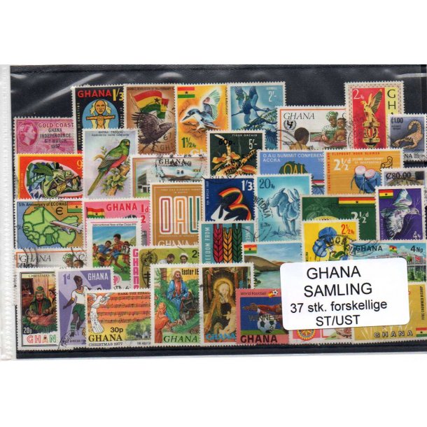 Ghana Samling - 37 Stk. Stenplet/Ustemplet.