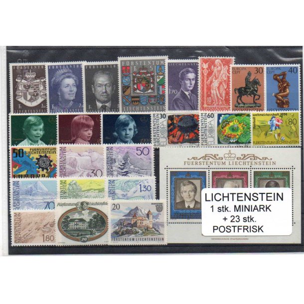 Lichtenstein - 1 Miniark 23 Stk. Postfrisk