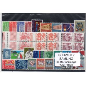Schweiz Samling - 35 stk Postfrisk