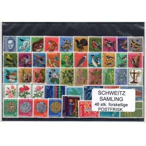 Schweiz Samling - 46 stk Postfrisk