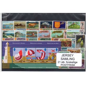 Jersey Samling - 21 stk. Postfrisk
