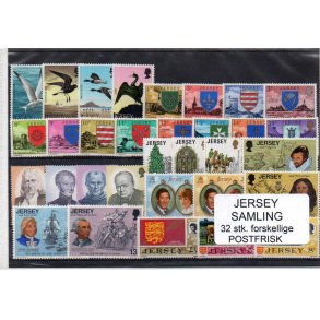 Jersey Samling - 32 stk. Postfrisk