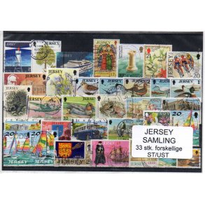 Jersey Samling - 33 stk. Stemplet/Ustemplet