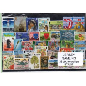 Jersey Samling - 36 stk. Stemplet/Ustemplet