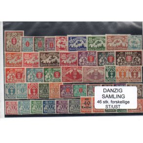 Danzig Samling - 46 Stk. Forskellige Ustemplet