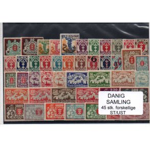 Danzig Samling - 45 Stk. Forskellige Ustemplet