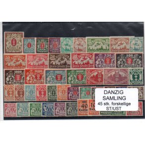 Danzig Samling - 45 Stk. Forskellige Ustemplet