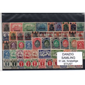 Danzig Samling - 51 Stk. Forskellige Ustemplet