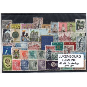 Luxenburg Samling 41 Stk. Forskellige Stemplet