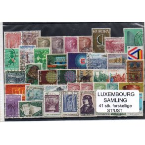 Luxenburg Samling 41 Stk. Forskellige Stemplet