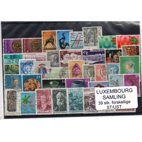 Luxenburg Samling 39 Stk. Forskellige Stemplet