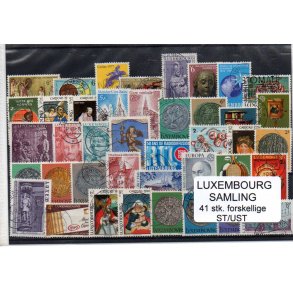 Luxenburg Samling 41 Stk. Forskellige Stemplet