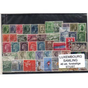 Luxenburg Samling 46 Stk. Forskellige Stemplet