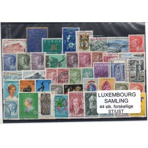 Luxenburg Samling 44 Stk. Forskellige Stemplet