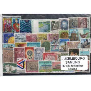Luxenburg Samling 37 Stk. Forskellige Stemplet