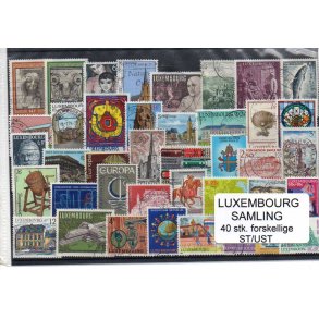Luxembourg Samling 40 Stk. Forskellige Stemplet