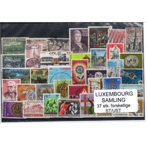 Luxembourg Samling 37 Stk. Forskellige Stemplet