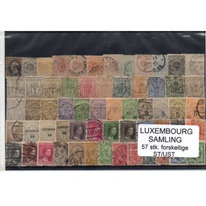 Luxembourg Samling 57 Stk. Forskellige Stemplet/Ustemplet