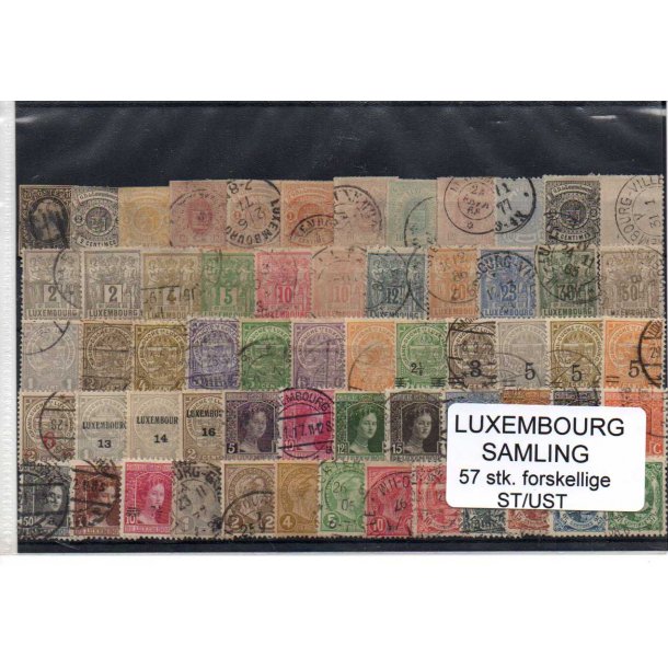 Luxembourg Samling 57 Stk. Forskellige Stemplet/Ustemplet