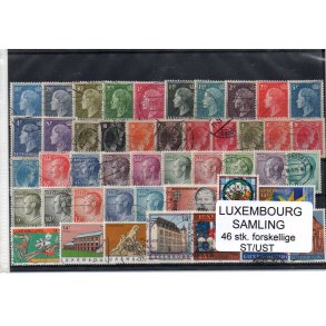 Luxembourg Samling 46 Stk. Forskellige Stemplet/Ustemplet