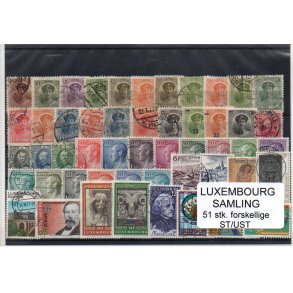 Luxembourg Samling 51 Stk. Forskellige Stemplet/Ustemplet