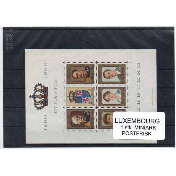 Luxembourg Samling - 1 Miniark Postfrisk