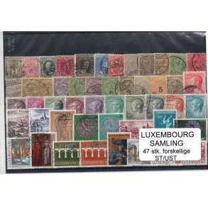 Luxembourg Samling - 47 Stk. Forskellige Stemplet/Ustemplet