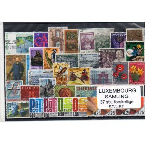Luxembourg Samling - 37 Stk. Forskellige Stemplet/Ustemplet
