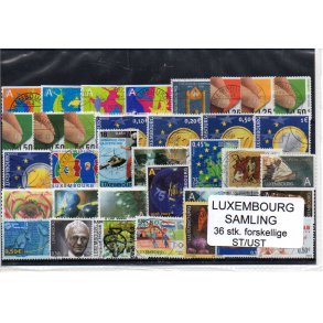 Luxembourg Samling - 36 Stk. Forskellige Stemplet/Ustemplet