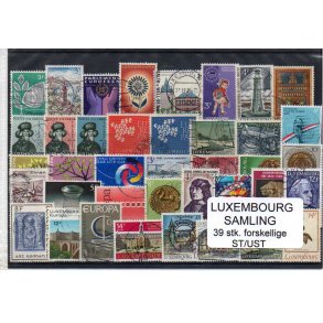 Luxembourg Samling - 39 Stk. Forskellige Stemplet/Ustemplet