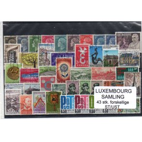 Luxembourg Samling - 43 Stk. Forskellige Stemplet/Ustemplet