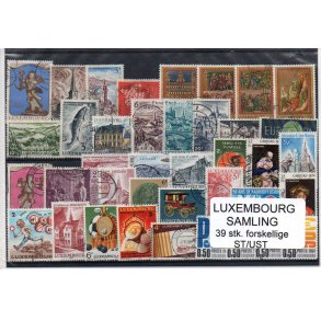 Luxembourg Samling - 39 Stk. Forskellige Stemplet/Ustemplet