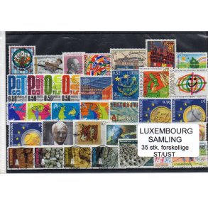 Luxembourg Samling - 35 Stk. Forskellige Stemplet/Ustemplet