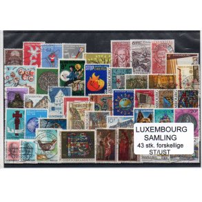 Luxembourg Samling - 43 Stk. Forskellige Stemplet/Ustemplet
