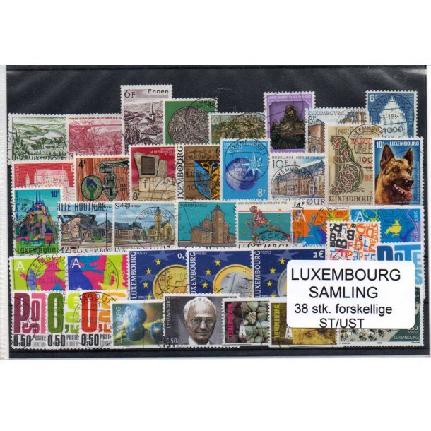 Luxembourg Samling - 38 Stk. Forskellige Stemplet/Ustemplet