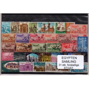 Egypten Samling - 31 Stk. Stenplet/Ustemplet.