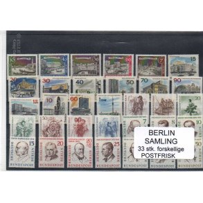 Berlin Samling - 33 Stk. Forskellige Postfrisk