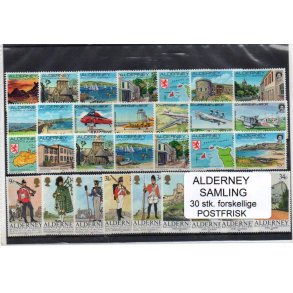 Alderney Samling - 30 Stk. Postfrisk