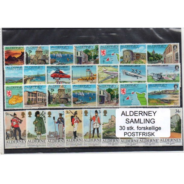 Alderney Samling - 30 Stk. Postfrisk