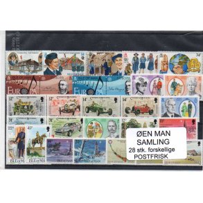 &Oslash;en Man Samling - 28 Stk. Postfrisk