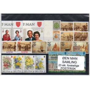 &Oslash;en Man Samling - 23 Stk. Postfrisk