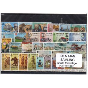 &Oslash;en Man Samling - 32 Stk. Forskellige Postfrisk