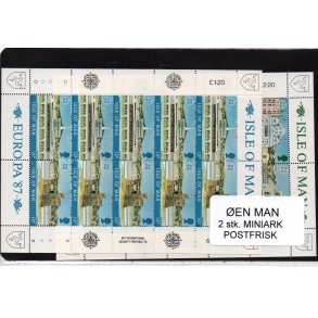 &Oslash;en Man - 2 Stk Miniark Europa 87 - Postfrisk