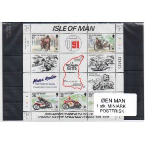 &Oslash;en Man - 1 Stk Miniark - Postfrisk